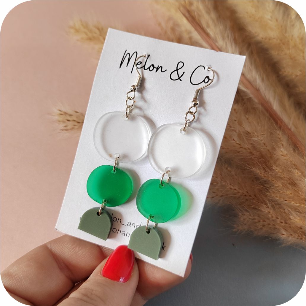 Acrylic Boho Drop Earrings - CFM