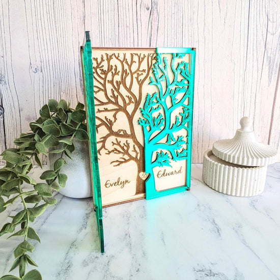 Emerald Wedding Anniversary 55th Wedding Anniversary Card - Tree Anniversary Card