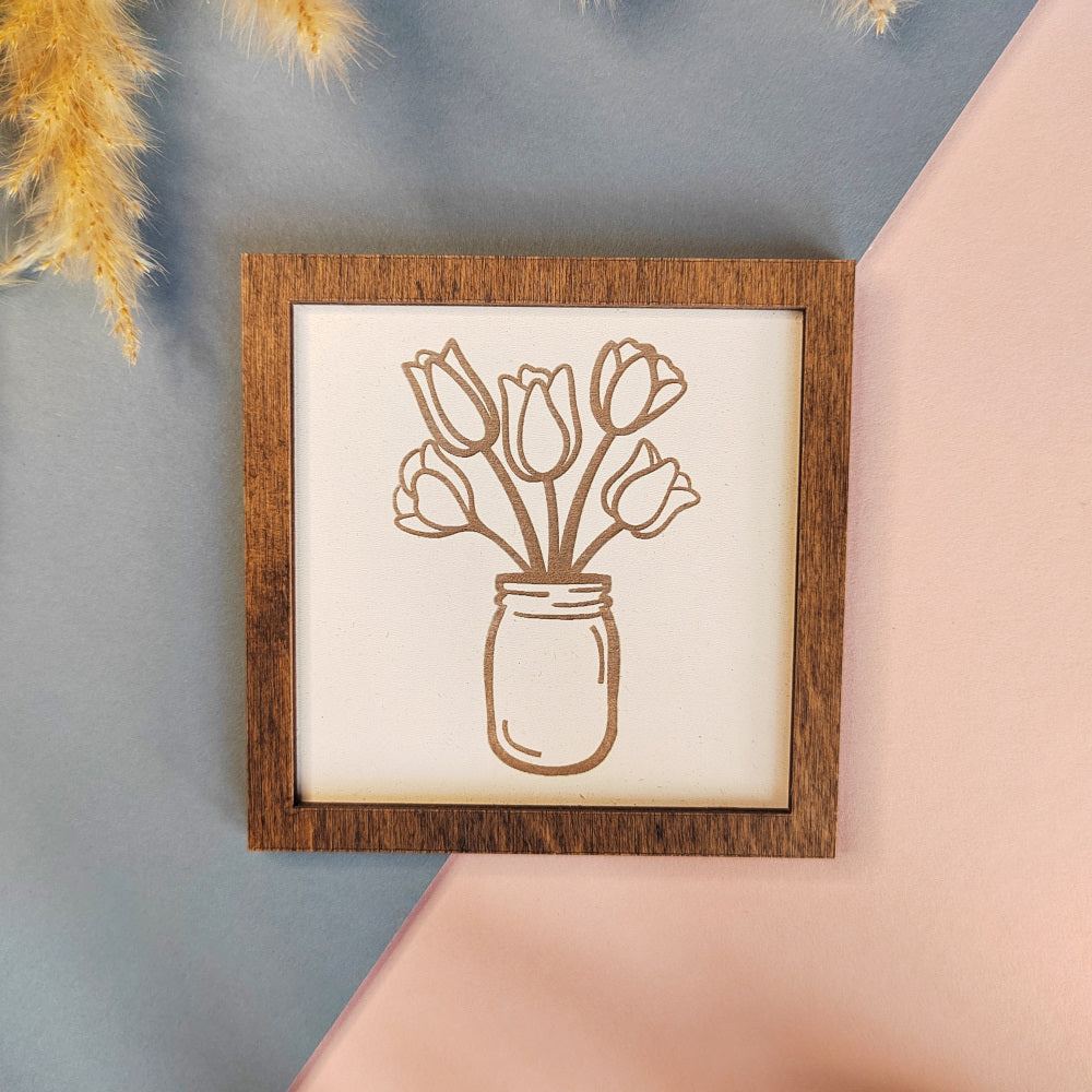 Farmhouse Coaster - Flower Jar