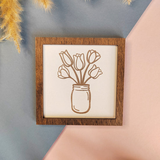 Farmhouse Coaster - Flower Jar