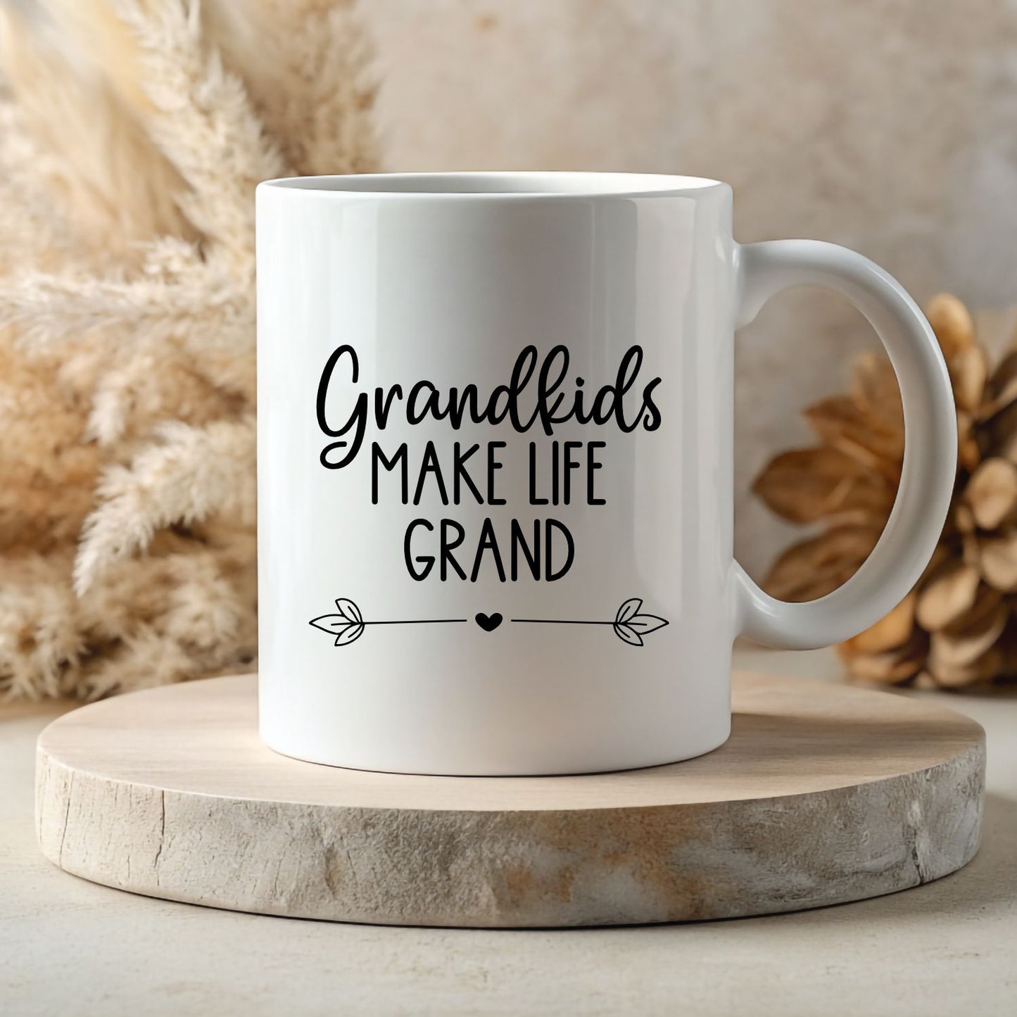 White 11oz Mug - Grandkids Make Life Grand