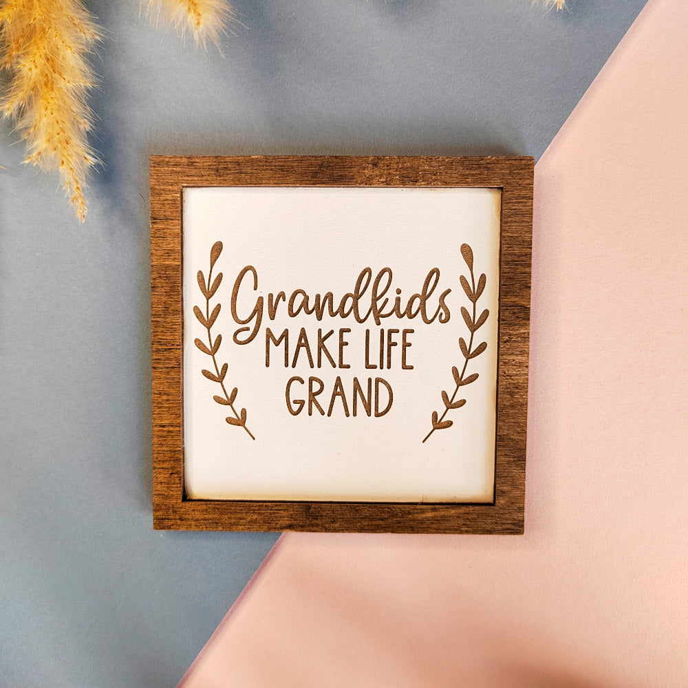 Farmhouse Coaster - Grankids Make Life Grand