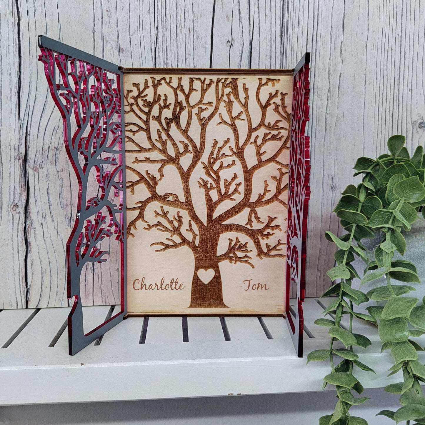 Ruby Wedding Anniversary Gift 40th Wedding Anniversary Card - Tree Anniversary Card