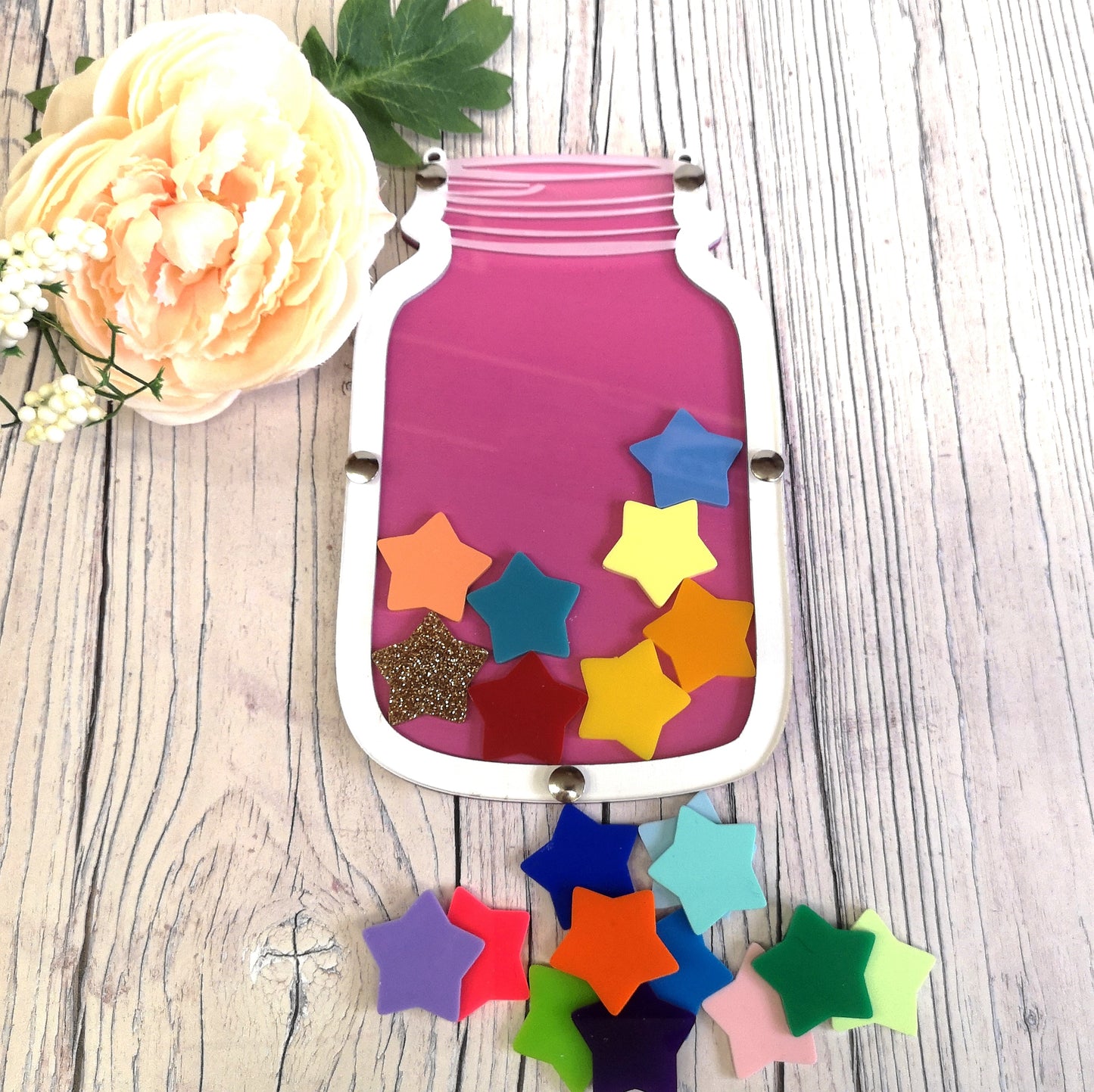 Pink and White Reward Jar