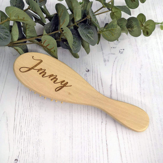 Wooden Hair Brush - Script Name