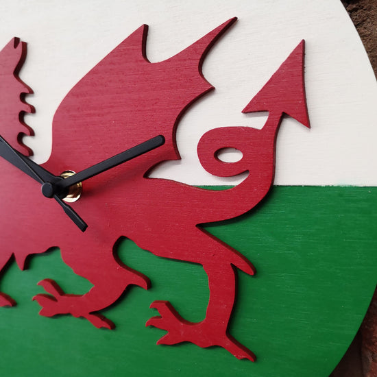 Welsh Dragon Clock