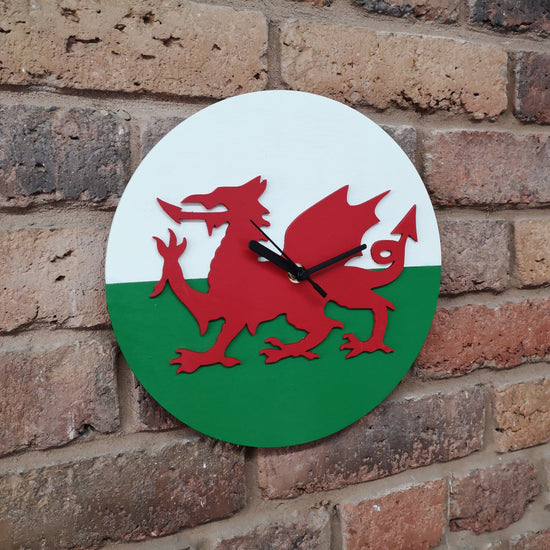 Welsh Dragon Clock