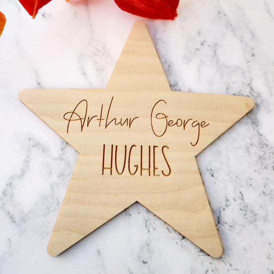 Name Plaque - Star Shape