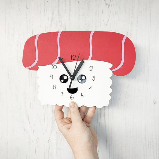 Kawaii Tuna Sushi Wall Clock