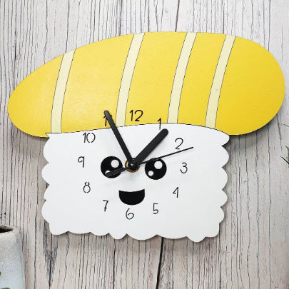 Kawaii Tamago Sushi Wall Clock