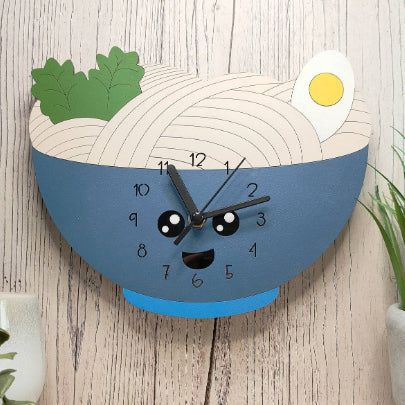 Kawaii Ramen Wall Clock