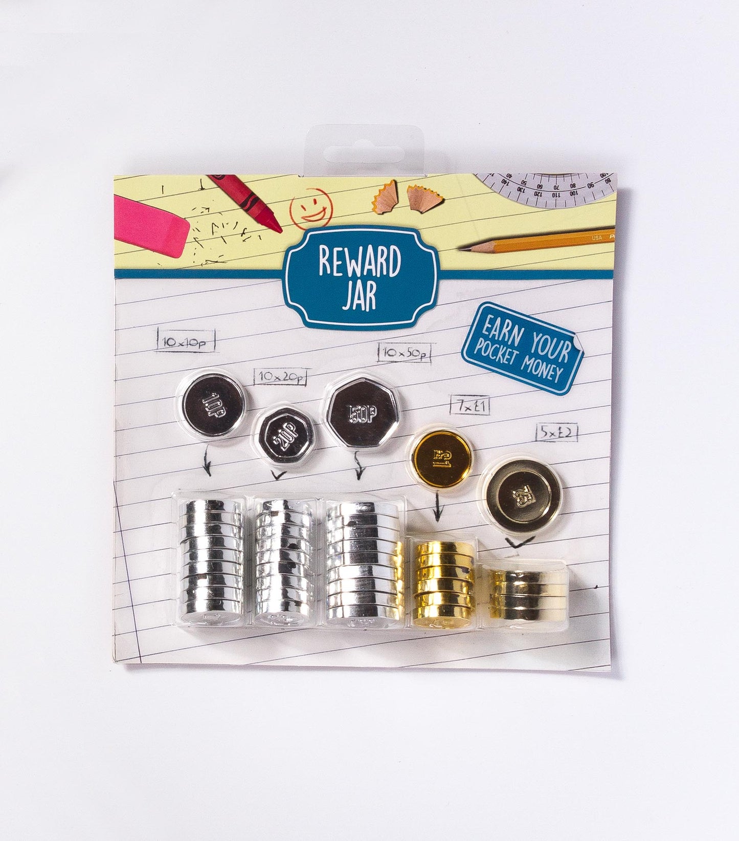 Plastic Money Tokens for Magnetic Reward Jar